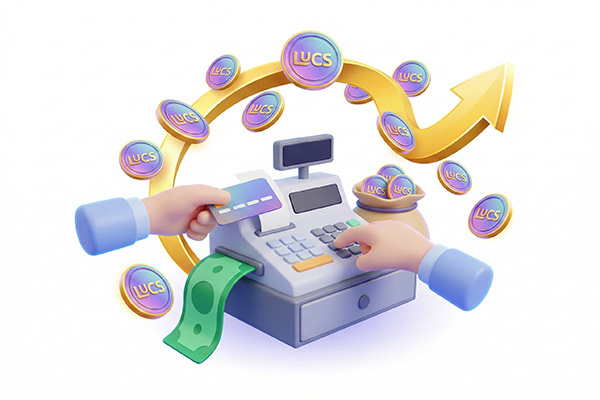 Money with coins illustration